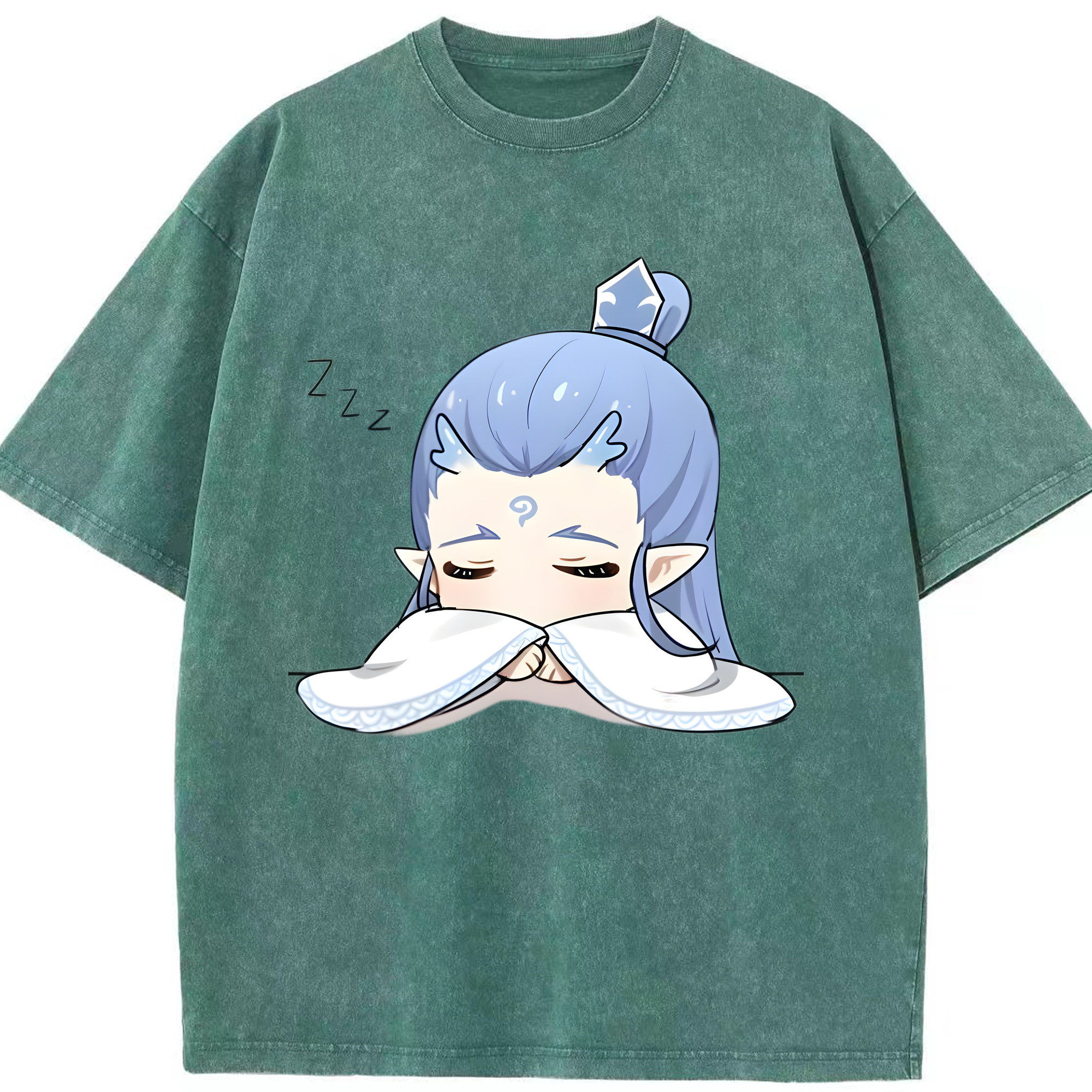 （画像用） Ne Zha 2 ナタ 魔童の大暴れ 綿100% ヴィンテージ風 半袖Tシャツ（フロントプリント）